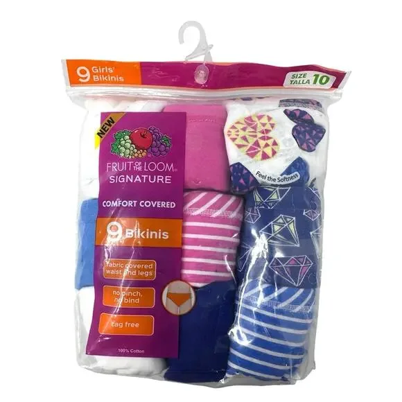 New in packages Fruit of the Loom 

girls bikini and brief under wear size 10 - Picture 4 of 7